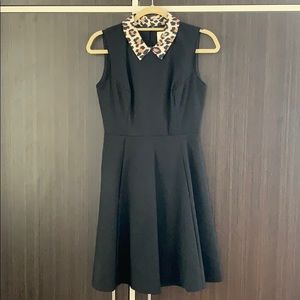 Kate Spade Black and Leopard Rissa Dress
